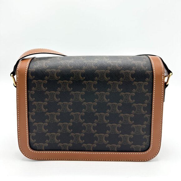 Celine Tan Classique Calfskin Triomphe Bag - Picture 3 of 10